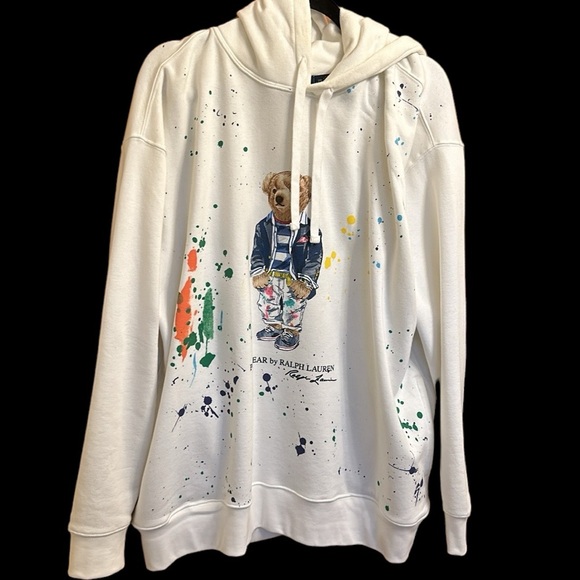 2xl polo bear hoodie worn once 2 years ago
